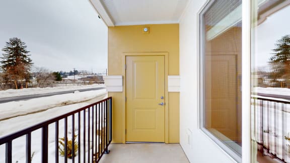 a balcony or terrace at residence &amp; conference centre windsor