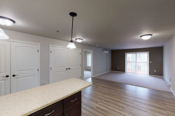 Renaissance Heights Living Room Apartment Rentals in Williston, North Dakota
