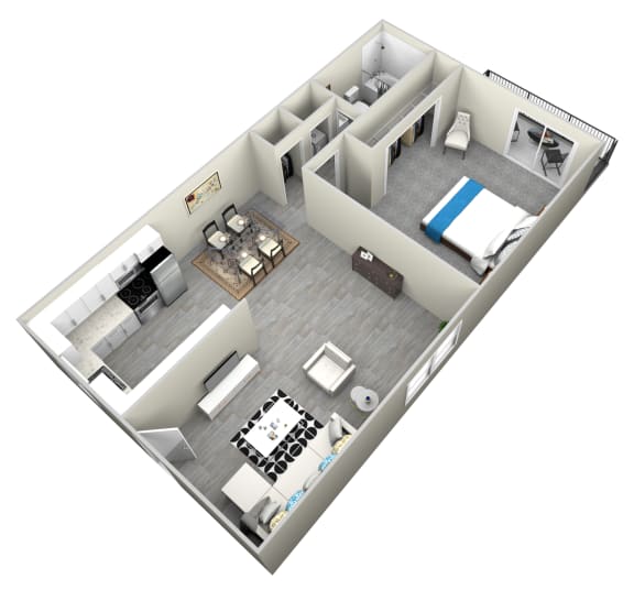 1 Bed 1 Bath apartment 601 Sq.Ft. at Bella Park Apartments Rialto, CA 92376
