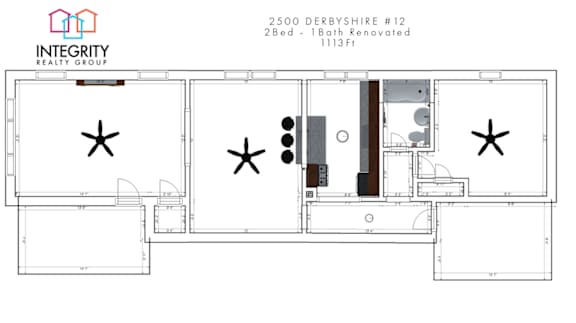 Derbyshire 2500, 2 Bedroom 1 Bath at Integrity Cleveland Heights, Ohio, 44106