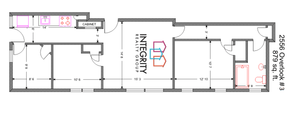1 Bed 1 Bath Floor Plan at Integrity Cleveland Heights, Cleveland Heights, 44106