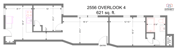 1 Bedroom 1 Bath Floor Plan at Integrity Cleveland Heights, Cleveland Heights, OH