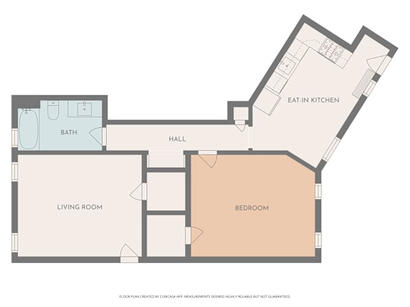 1 bedroom 1 bathroom A at Integrity Cleveland Heights Apartments, Cleveland Heights, OH,44106