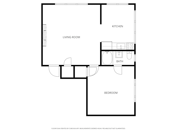 Heights 1 Bedroom 1 Bath 694 Sq. Ft. Floor plan at Heights Collection Apartments, Cleveland Heights 44106