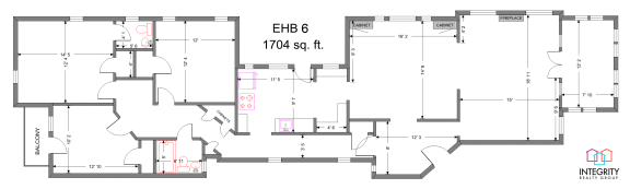 Floor Plan  Euclid Heights B 2815, 3 Bedroom 1.5 Bath at Integrity Cleveland Heights, Cleveland Heights, 44106