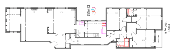 3 Bedroom 1.5 Bath Floor Plan at Integrity Cleveland Heights, Cleveland Heights, OH