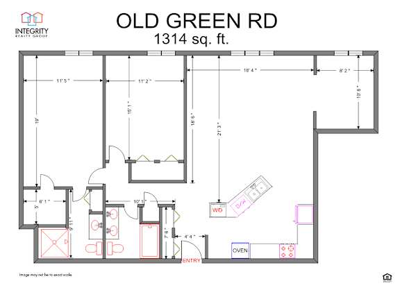 22DAR. , 2 Bedroom / 2 Bath, Den Renovated 1314 Sq. Ft Floor Plan at Old Green Place Apartments, Integrity Realty LLC, Ohio, 44122
