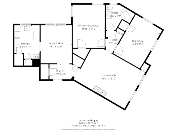 2 bed 2 bath at Integrity Gold Coast Apartments, Ohio