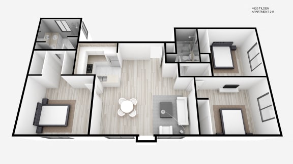Three Bedroom + Two Bath