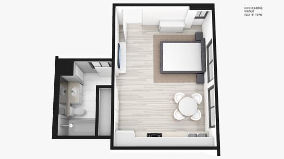 Floor Plans of Riverbridge Apartments in Reseda, CA