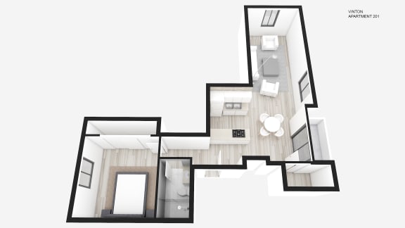 One Bedroom + One Bath