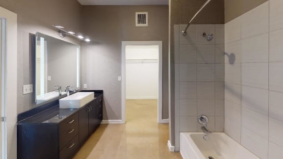 Luxurious Bathroom at The Mosaic on Broadway, San Antonio