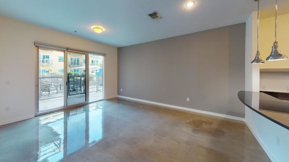 Vacant Living Area at The Mosaic on Broadway, San Antonio