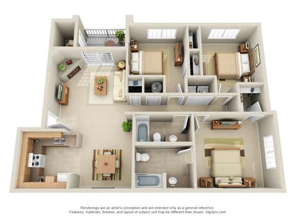 a floor plan is shown in this illustration