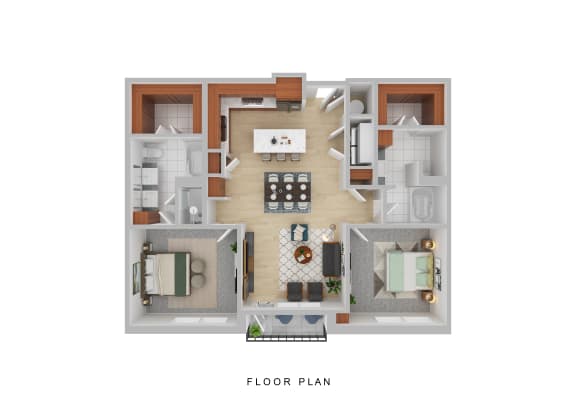 a floor plan of a house with a bedroom and a living room