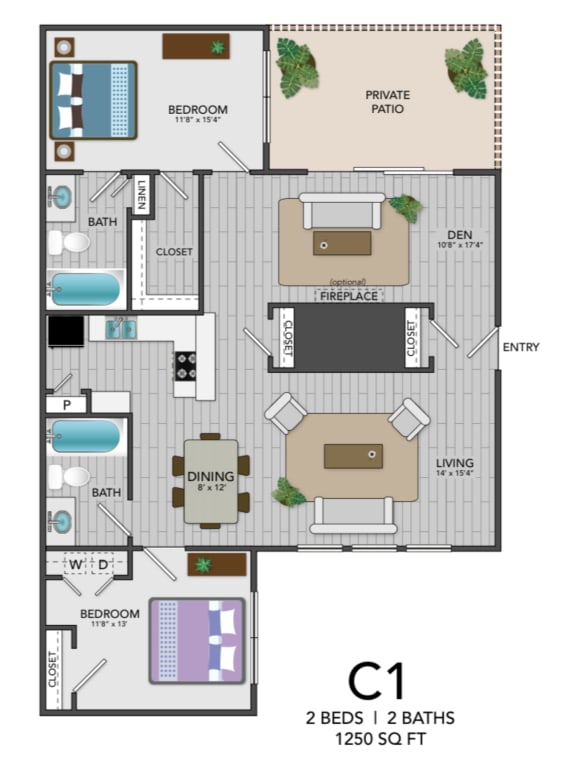 a floor plan of a house with a bedroom and a living room