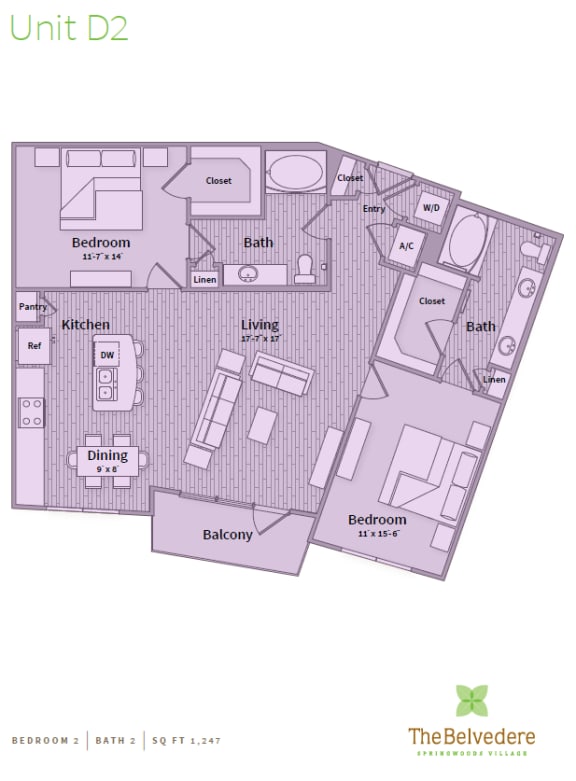 Floor Plan  belvedere at springwoods village
