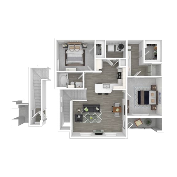a floor plan of a 2103 sq ft apartment