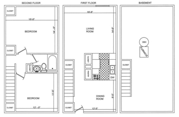 Quadplex Two Bedroom