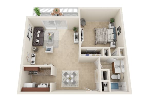 1 Bed/1Bath