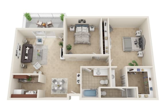 2 Bed/2 Bath