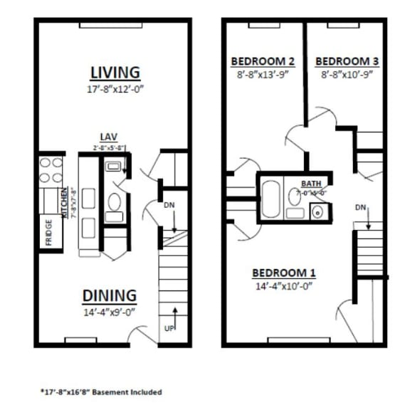 Townhouse Three Bedroom