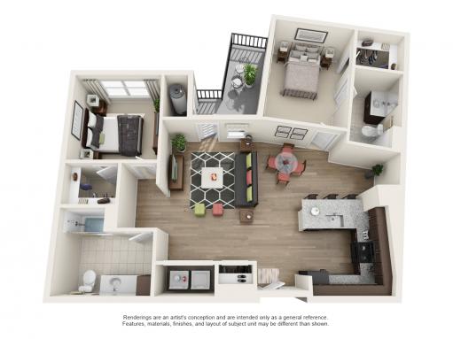2 Bed | 2 Bath