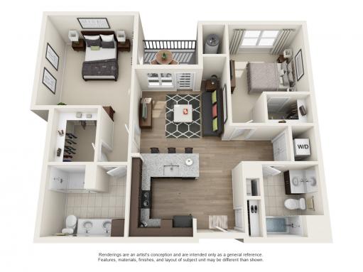 2 Bed | 2 Bath