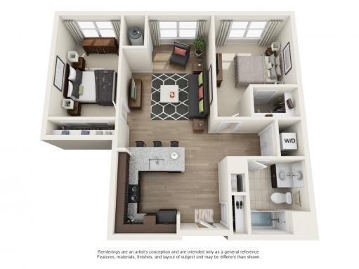 2 Bed | 1 Bath