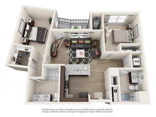 2 Bed | 2 Bath