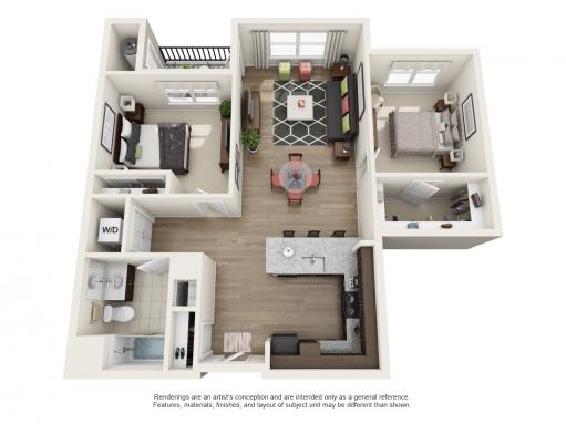 2 Bed | 1 Bath