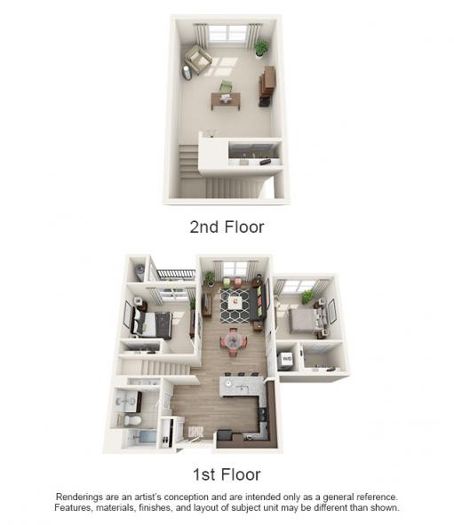 2 Bed | 1 Bath LOFT