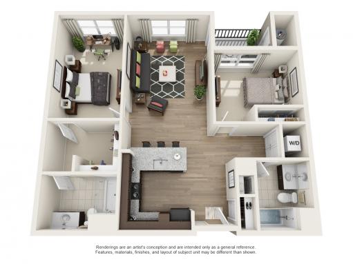2 Bed | 2 Bath
