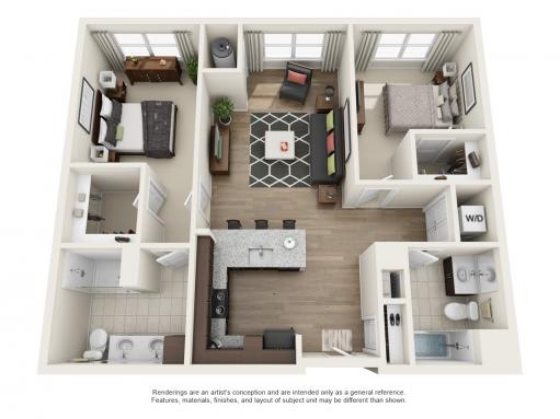 2 Bed | 2 Bath