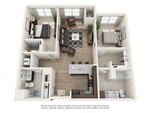 2 Bed | 2 Bath