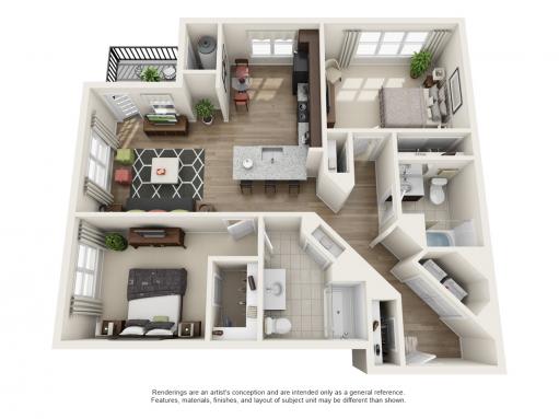 2 Bed | 2 Bath
