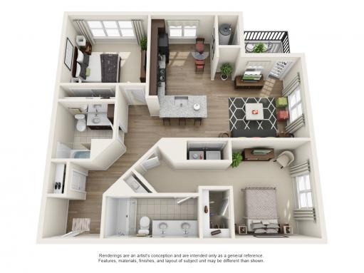 2 Bed | 2 Bath