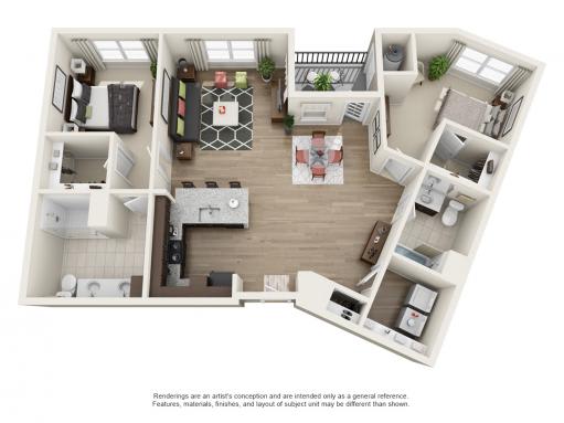 2 Bed | 2 Bath