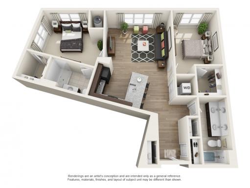 2 Bed | 2 Bath