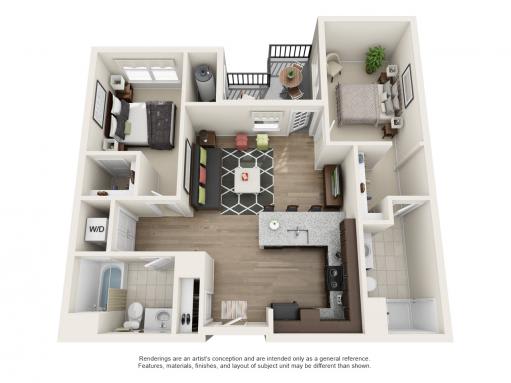 2 Bed | 2 Bath