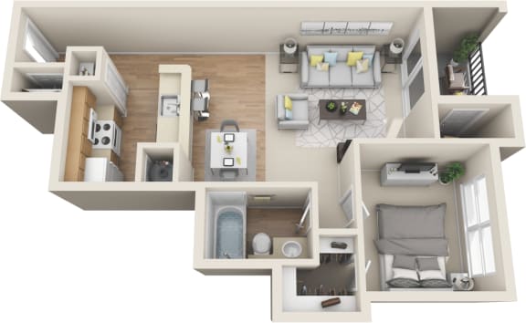 1 Bedroom | 1 Bath at Middletown Ridge Apartments, Middletown
