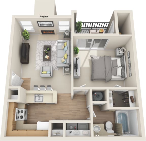 1 Bedroom | 1 Bath at Middletown Ridge Apartments, Middletown, 06457