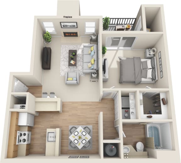 1 Bedroom | 1 Bath at Middletown Ridge Apartments, Connecticut, 06457