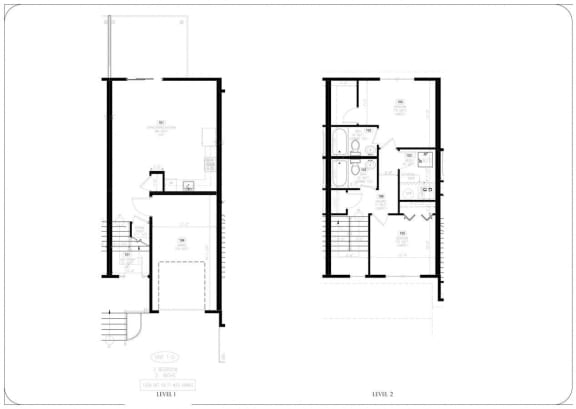 2 bed 2 bath floor plan A at Pleasant View Estates, Griswold, Connecticut