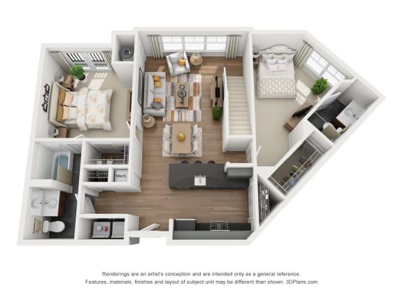 Radnor Loft| 2 bed - 2 bath at Riverwalk, Pennsylvania