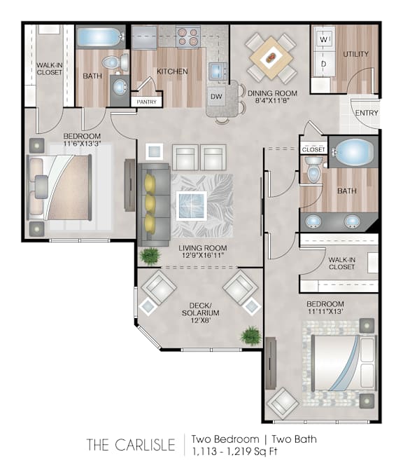 The Carlisle Floor Plan at Harbor Village at the Commons, Wakefield, RI