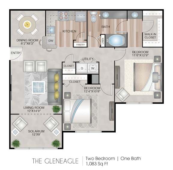 The Gleneagle Floor Plan at Harbor Village at the Commons, Rhode Island, 02879