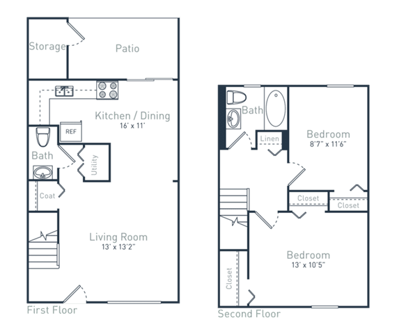 2 bed 1.5 bath at Courthouse Green Apartments, Chesterfield
