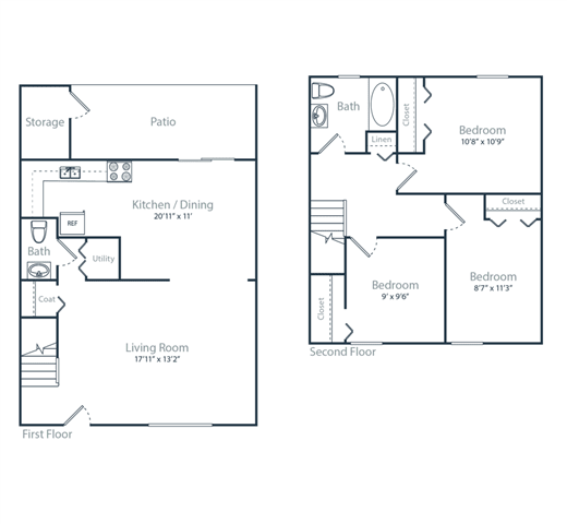3 bed 1.5 bath at Courthouse Green Apartments, Chesterfield ,Virginia, 23832
