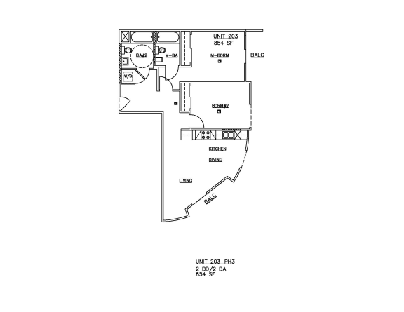 2 Bed 2 Bath F at The Fairfax Flats Apartments, Los Angeles, CA